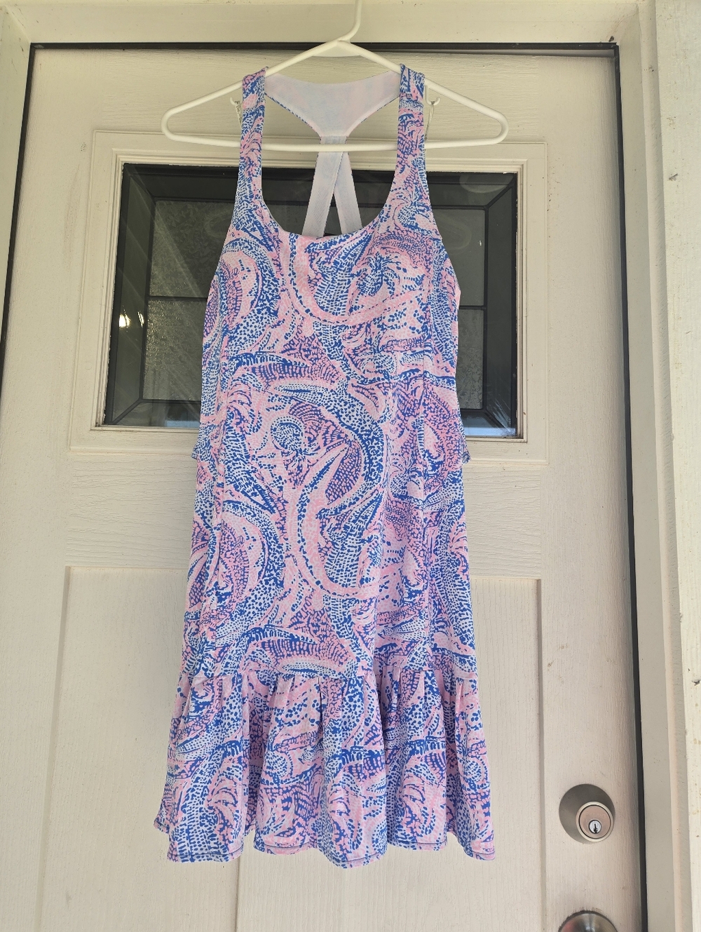 Lilly Pulitzer Pink and Blue Paisley Mini Dress